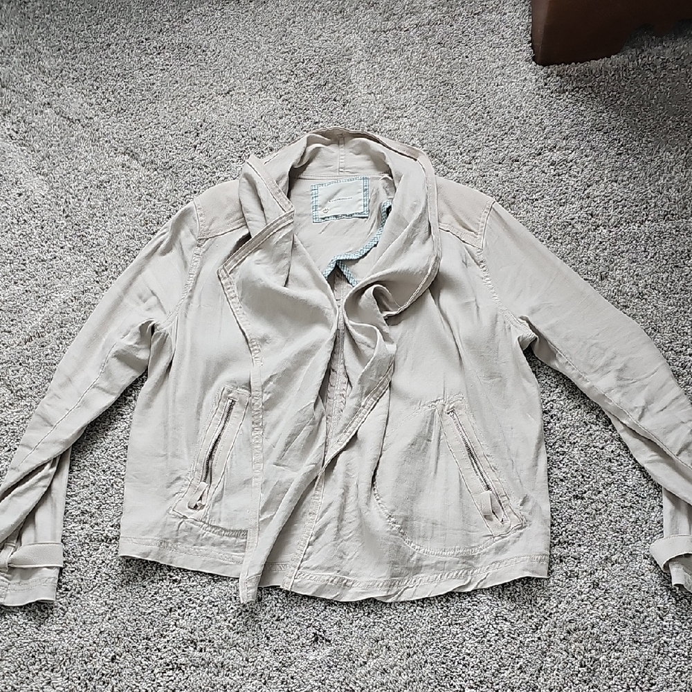Anthropologie Beige Utility Jacket
